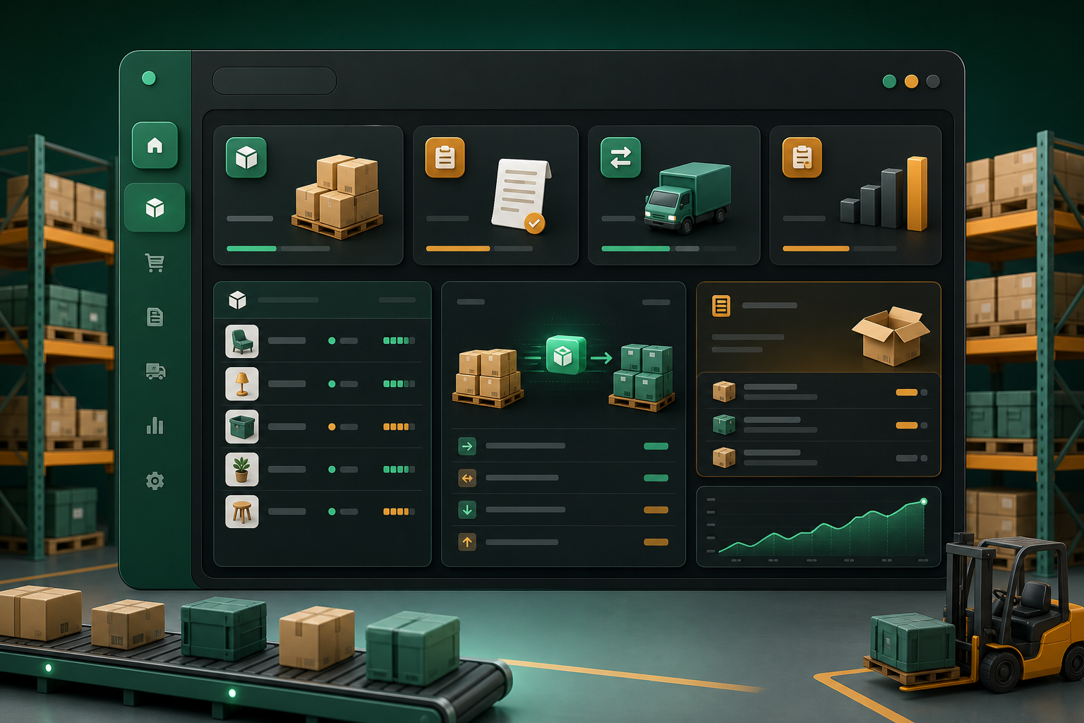 Inventory & ERP solution illustration