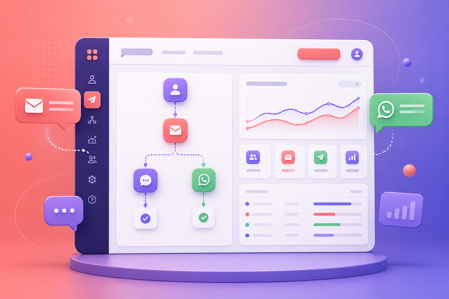 Marketing 360 solution illustration
