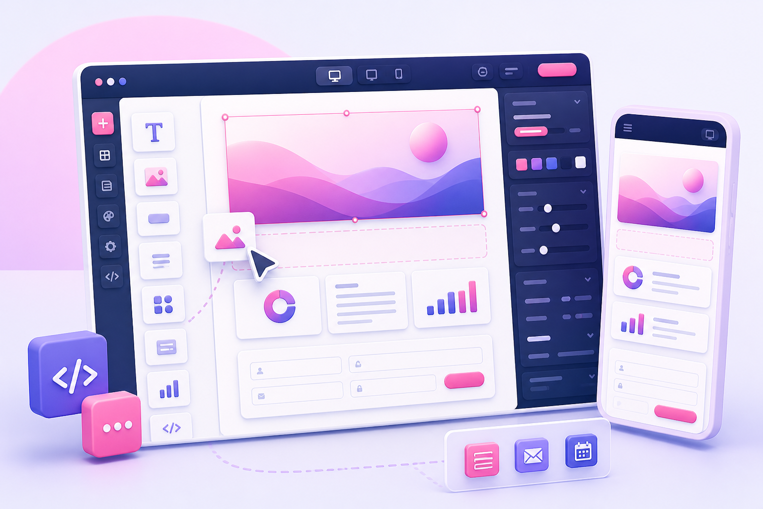 Business Communication solution illustration